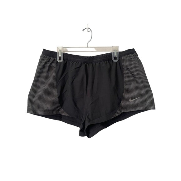 Nike Dri FIT Run Division‎ Tempo Luxe Women's Shorts Black Size XXL DD6815-010 - Picture 1 of 14